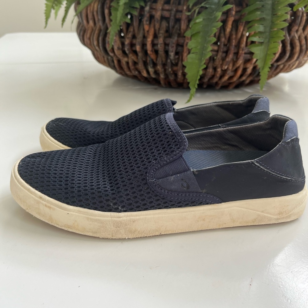 Olukai Laeahi Li Men’s 8.5 loafer blue mesh